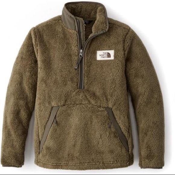 The North Face Olive Fleece Campshire Pullover - Picture 2 of 7